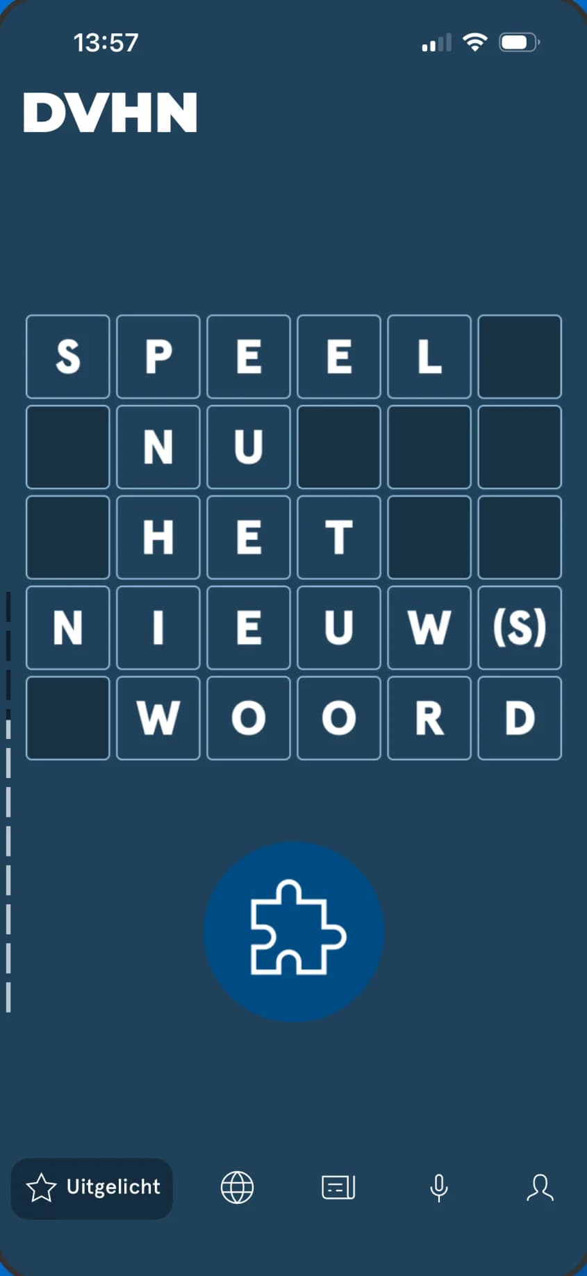 Nieuw(s)woord, the daily word game